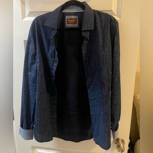 Consequence Button up Shirt Long Sleeve, Size Medium